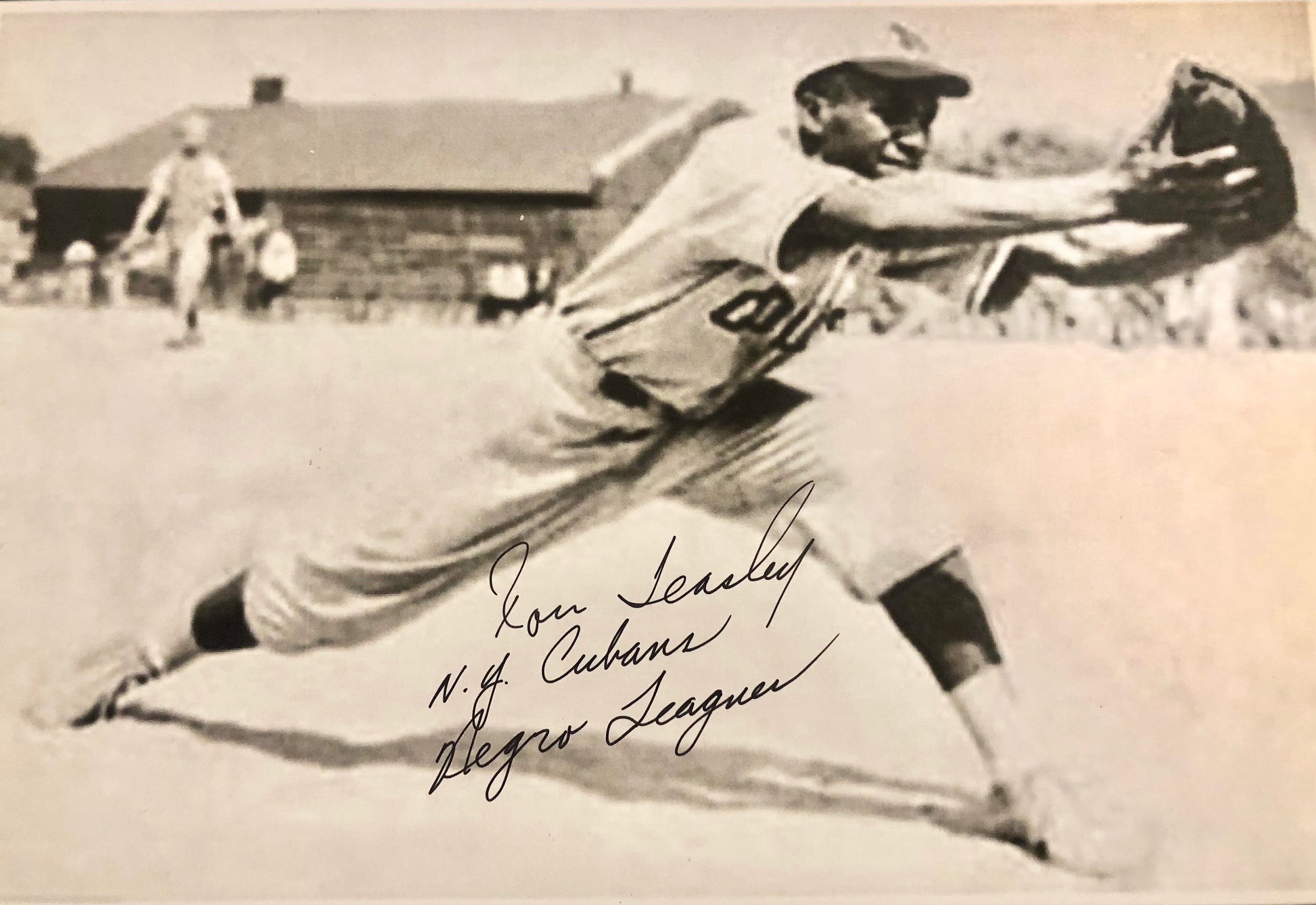 Negro League Legends. limited edition print autographed by 5 New York Cubans  players